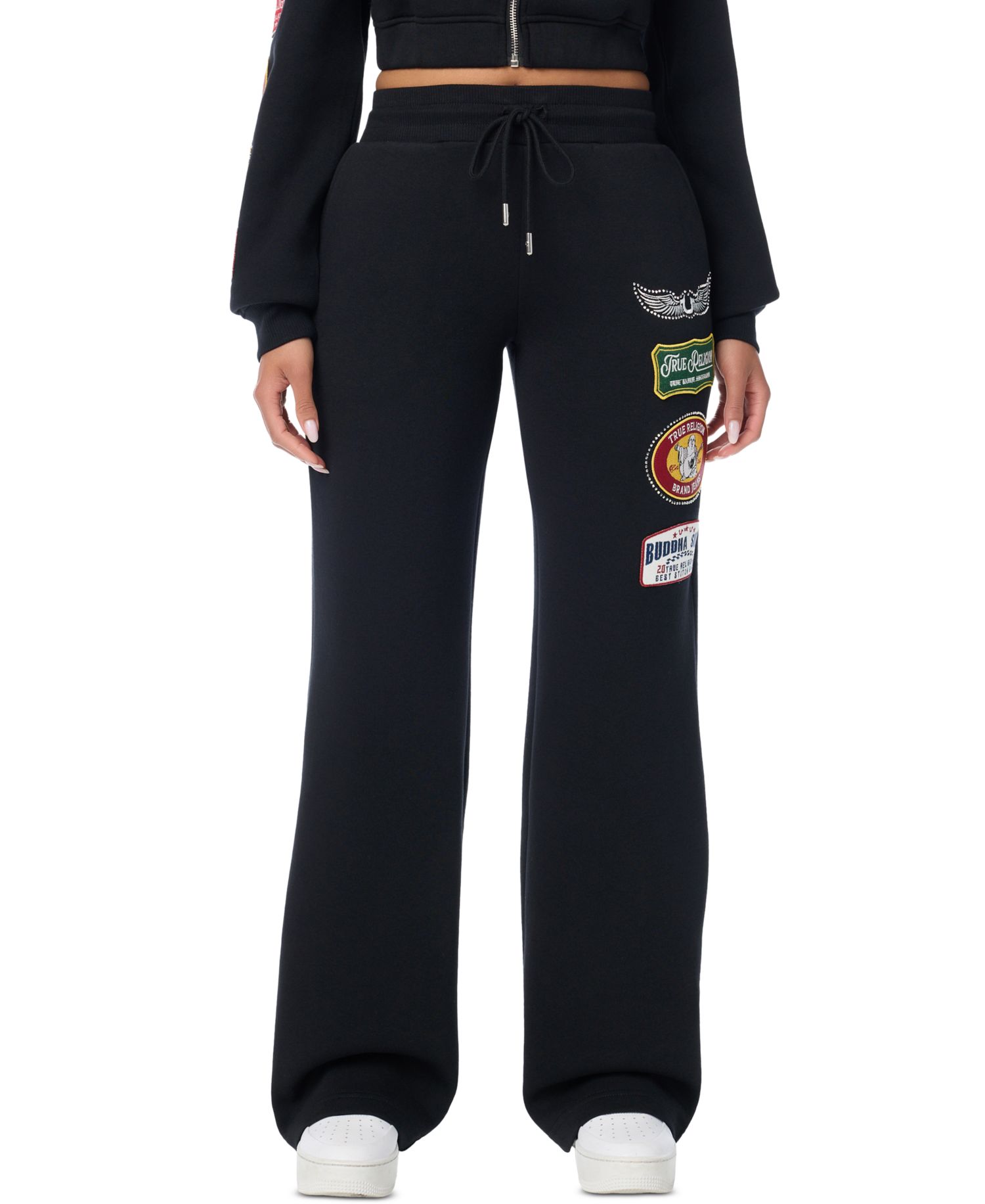 Women's Crystal Patch Straight Sweatpants