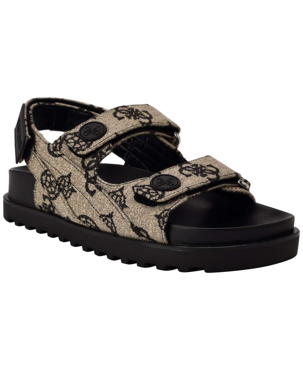 Guess Women's Fadey Double Strap Flatform Slingback Sandals