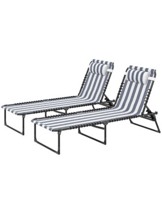 Outdoor Chair, Folding Design, Adjustable Backrest for Camping, Travel and Outdoor Activities