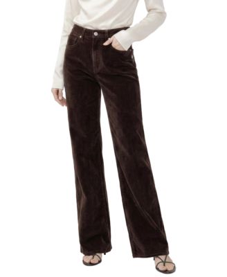 Women's Avery High-Waist Wide-Leg Velvet Pants