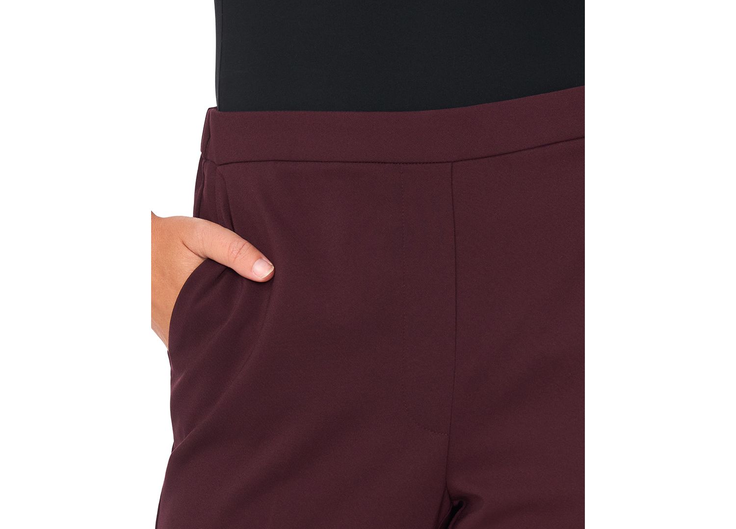Women's High-Rise Pull-On Cropped Pants