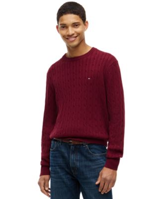 Men's Classic Cable Crewneck Sweater