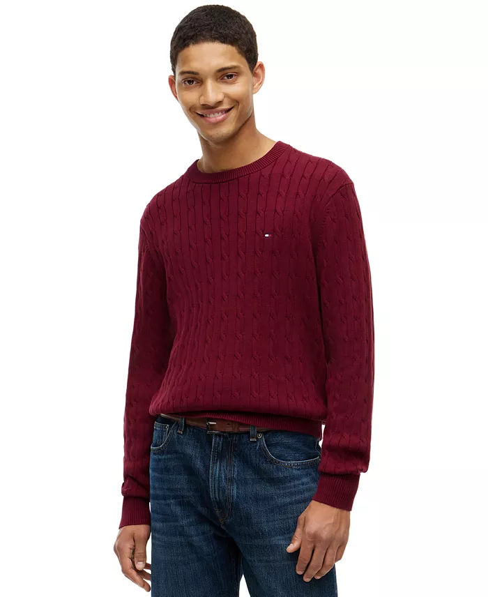Men's Classic Cable Crewneck Sweater