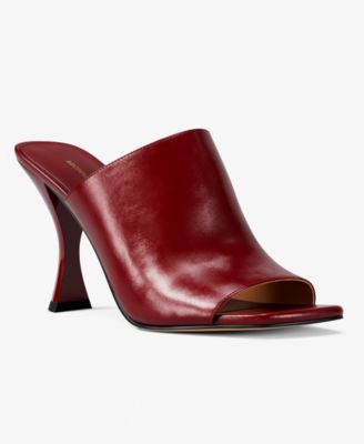 MICHAEL Women's Haisley High Heel Square Toe Mule Sandals