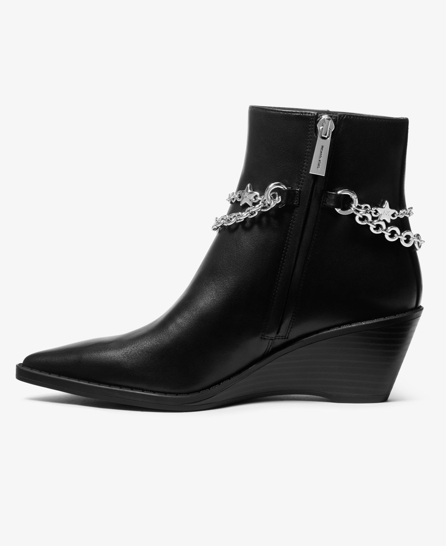 Женские ботинки Michael Kors Austin Wedge Booties, цвет: Чёрный — фото 3