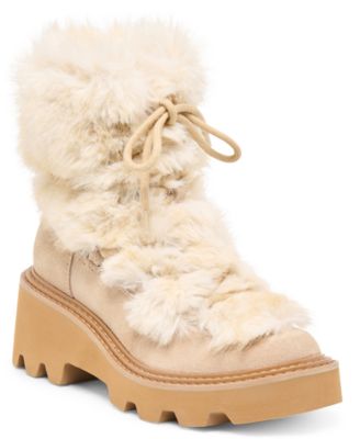 Women's Hawkin Plush Lug Sole Cold Weather Lace-Up Booties
