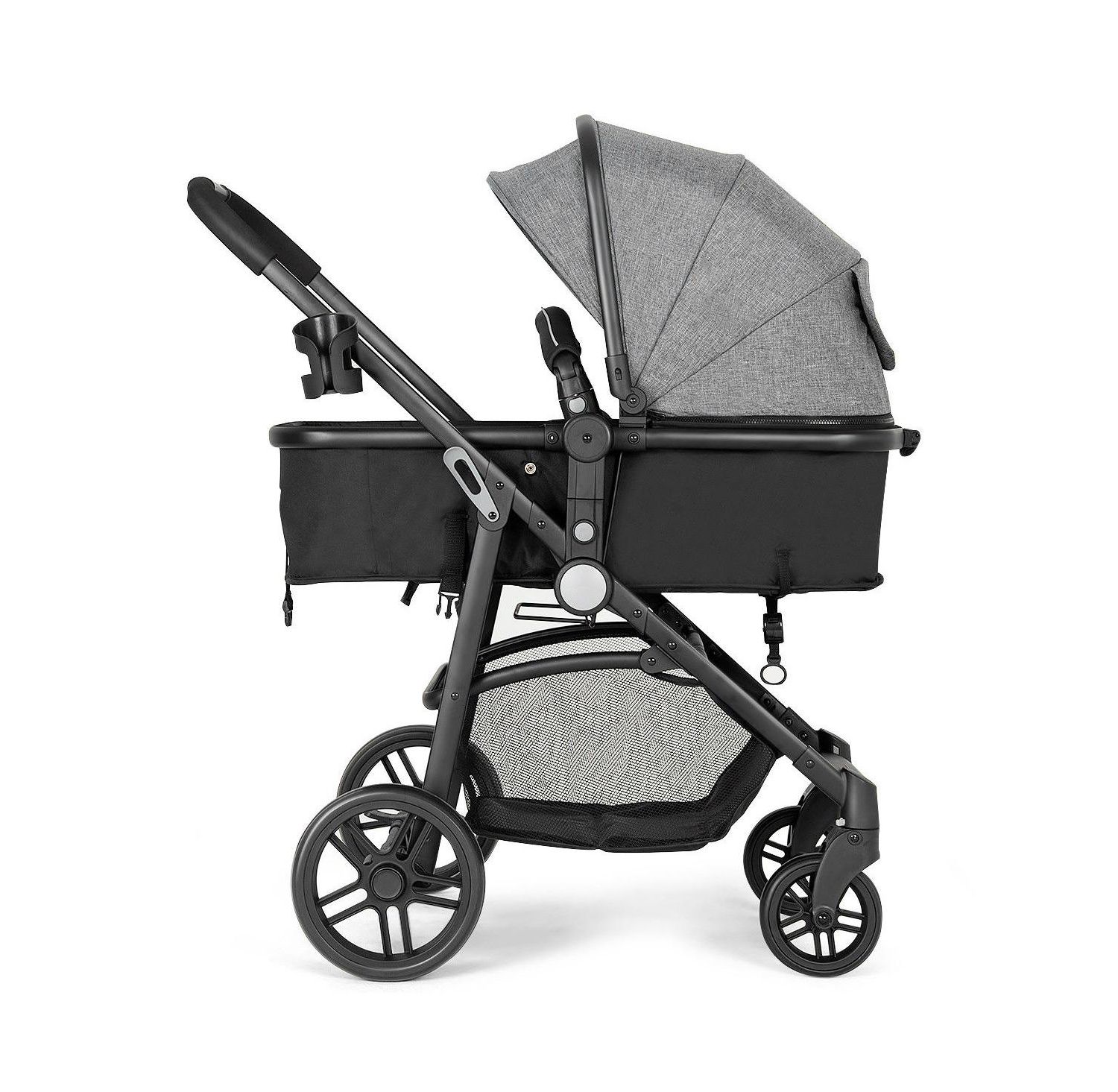 2-in-1 Baby Pushchair with Foldable Design for Newborn Infants