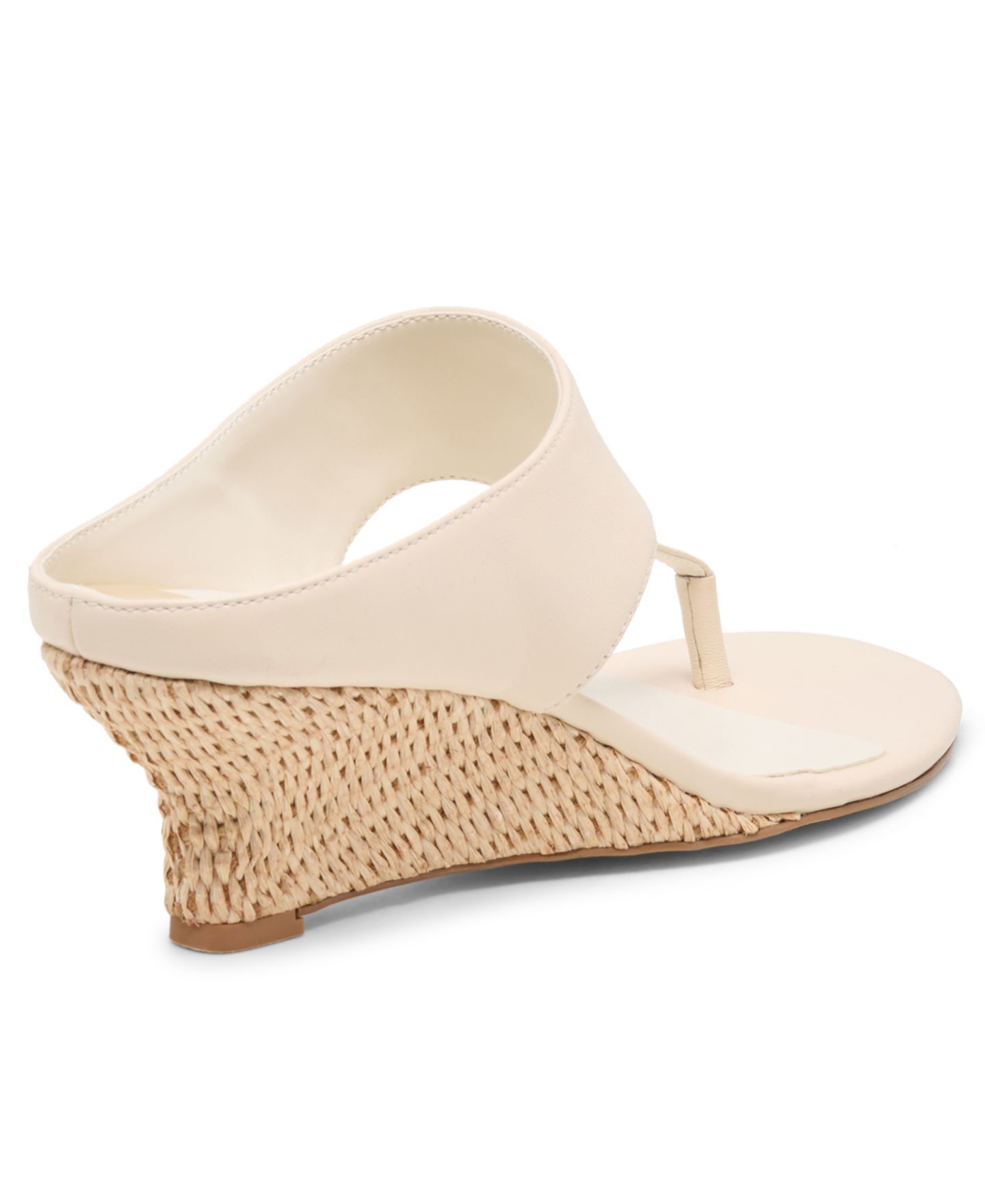 Женские сандалии Dolce Vita Symon Thong Espadrille Wedge, цвет: Алебастровый кожаный — фото 6