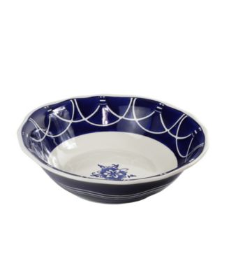 Blue Garden 12" Round Serving Bowl