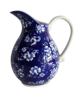 Blue Garden 8.7" Pitcher