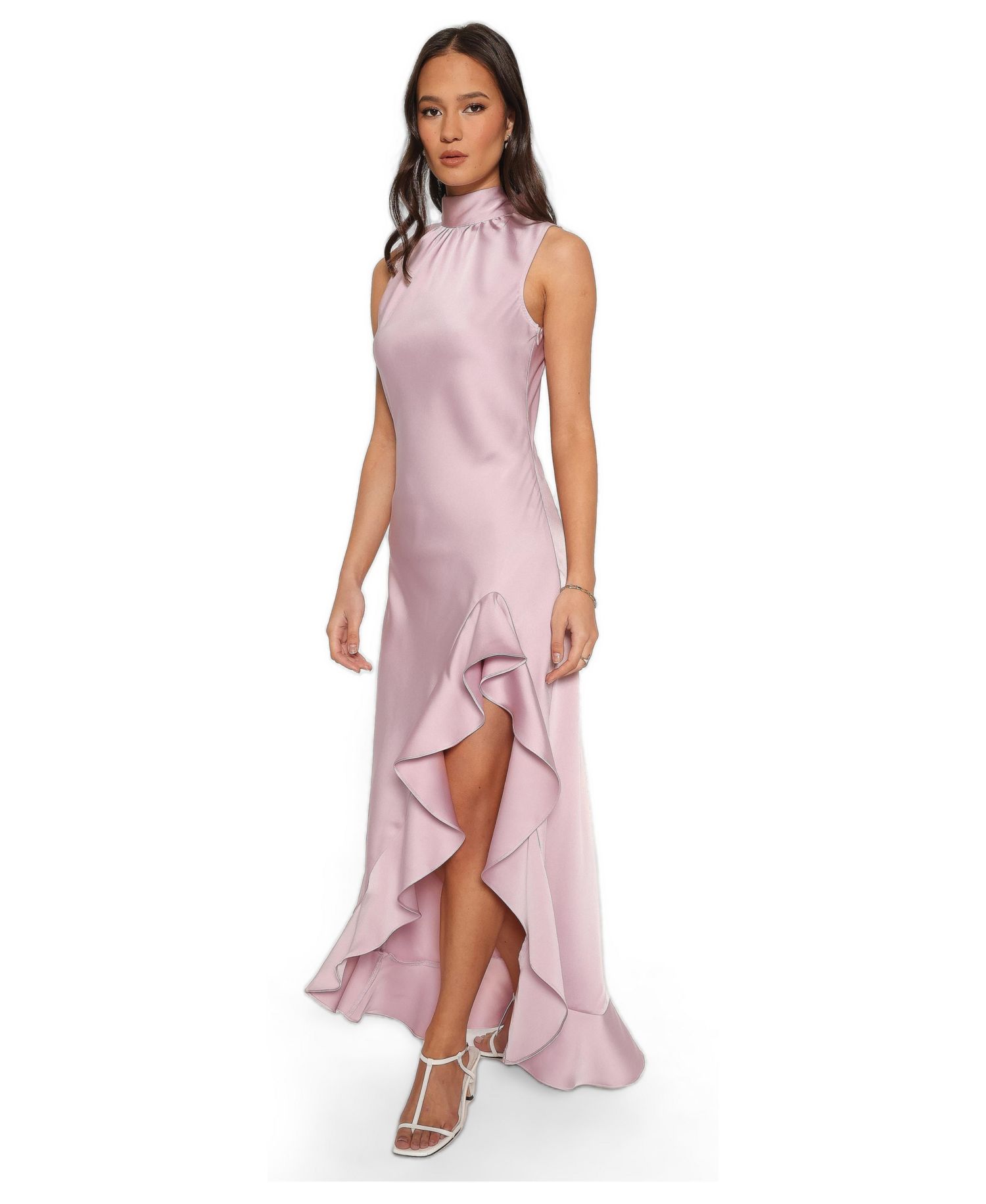 Women's Brialyn Sleeveless Asymmetric-Ruffle Maxi Dress