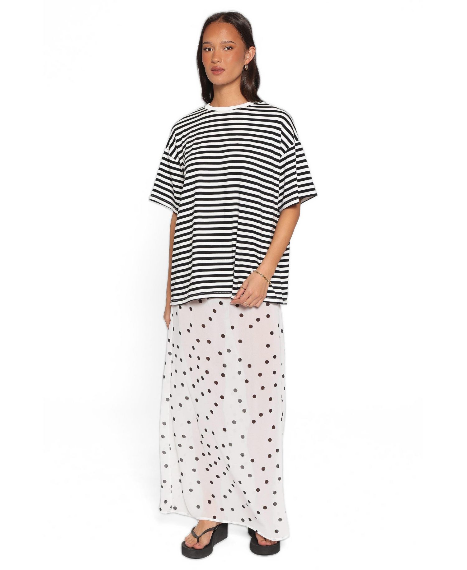 Women's Tammi Oversized High-Rise Midi Top and Skirt, 2-Piece Set