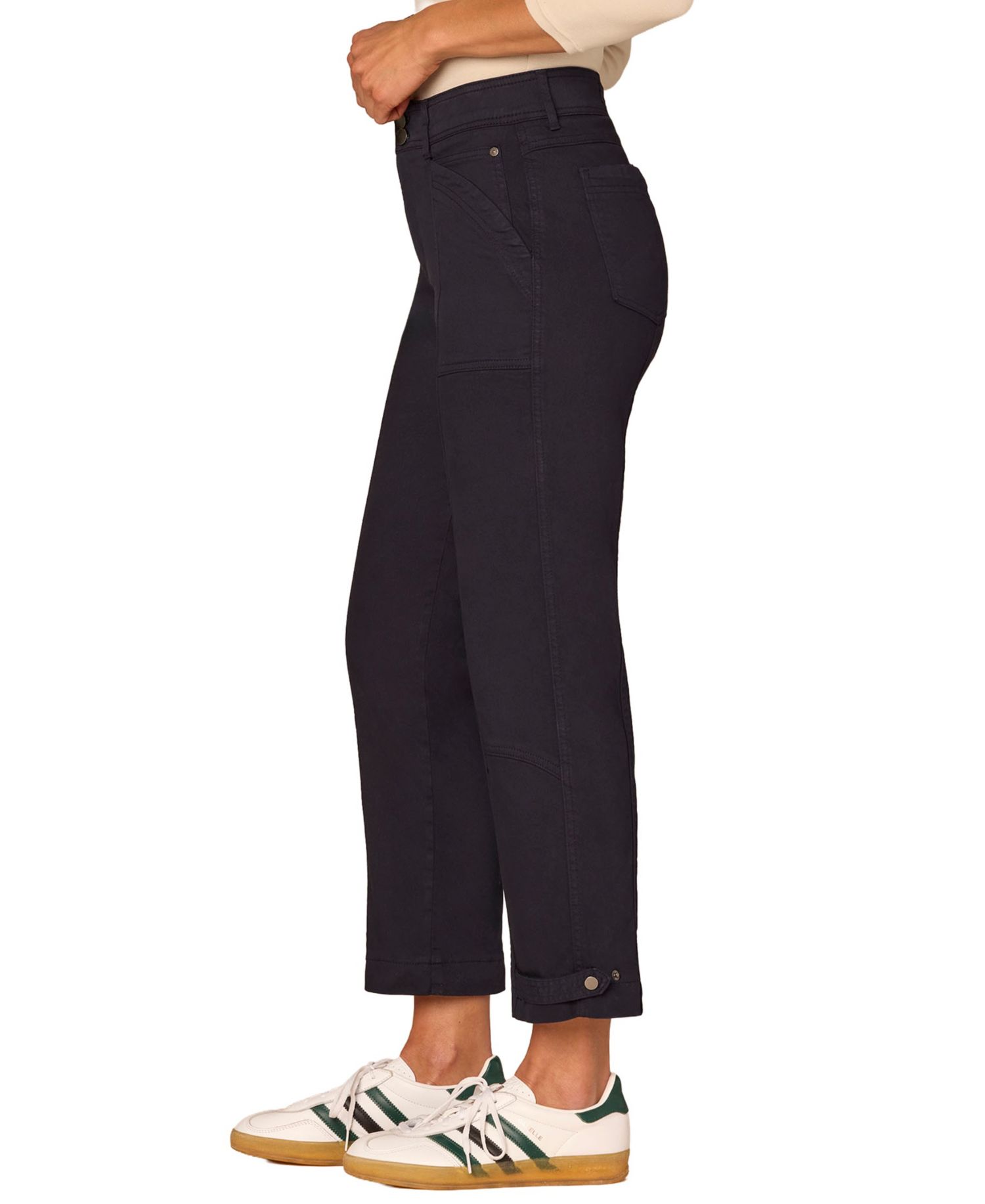 Petite "Ab"solution High-Rise Tapered Utility Pants