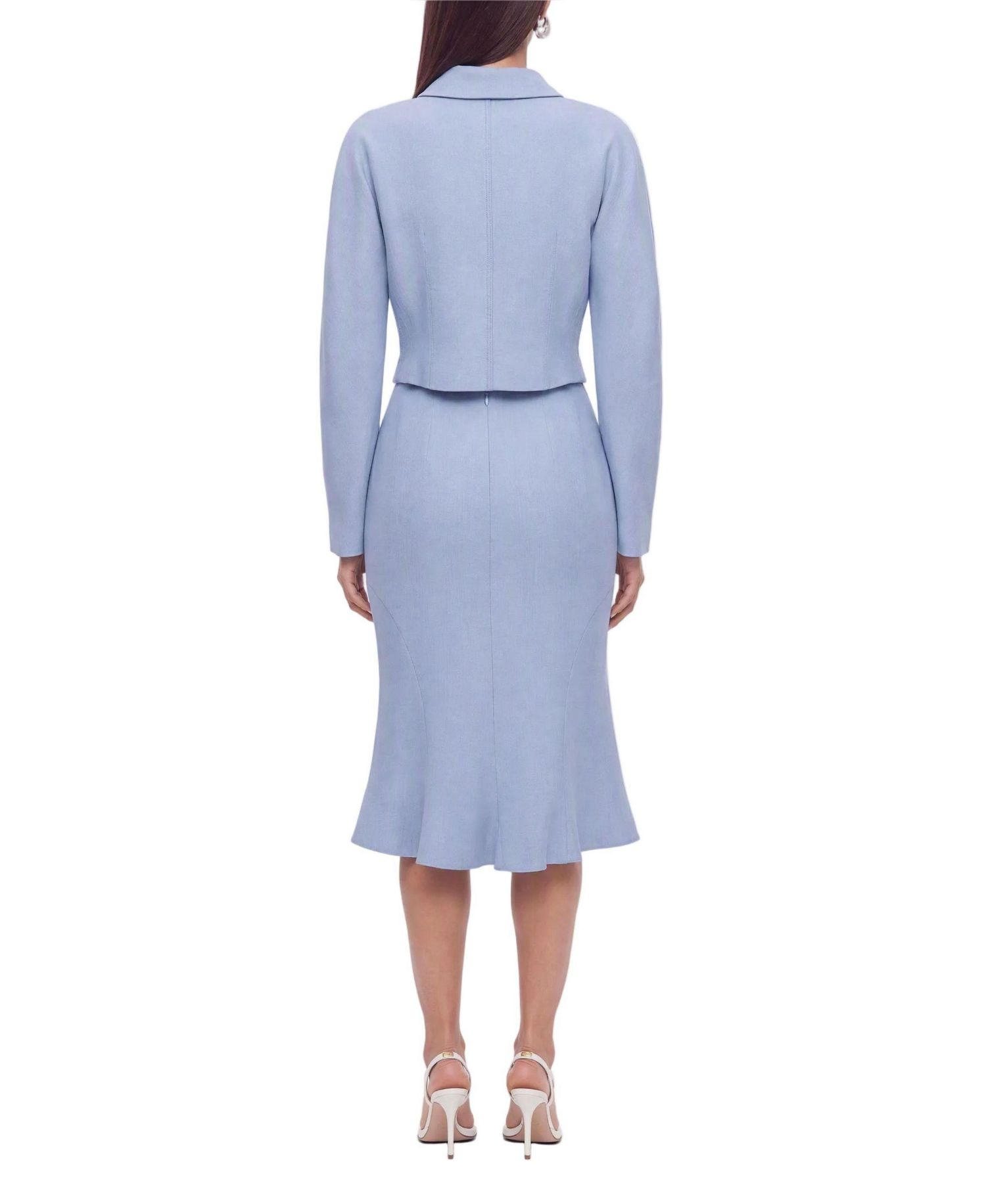 Women's Fishtail Midi Slim-Fit Skirt