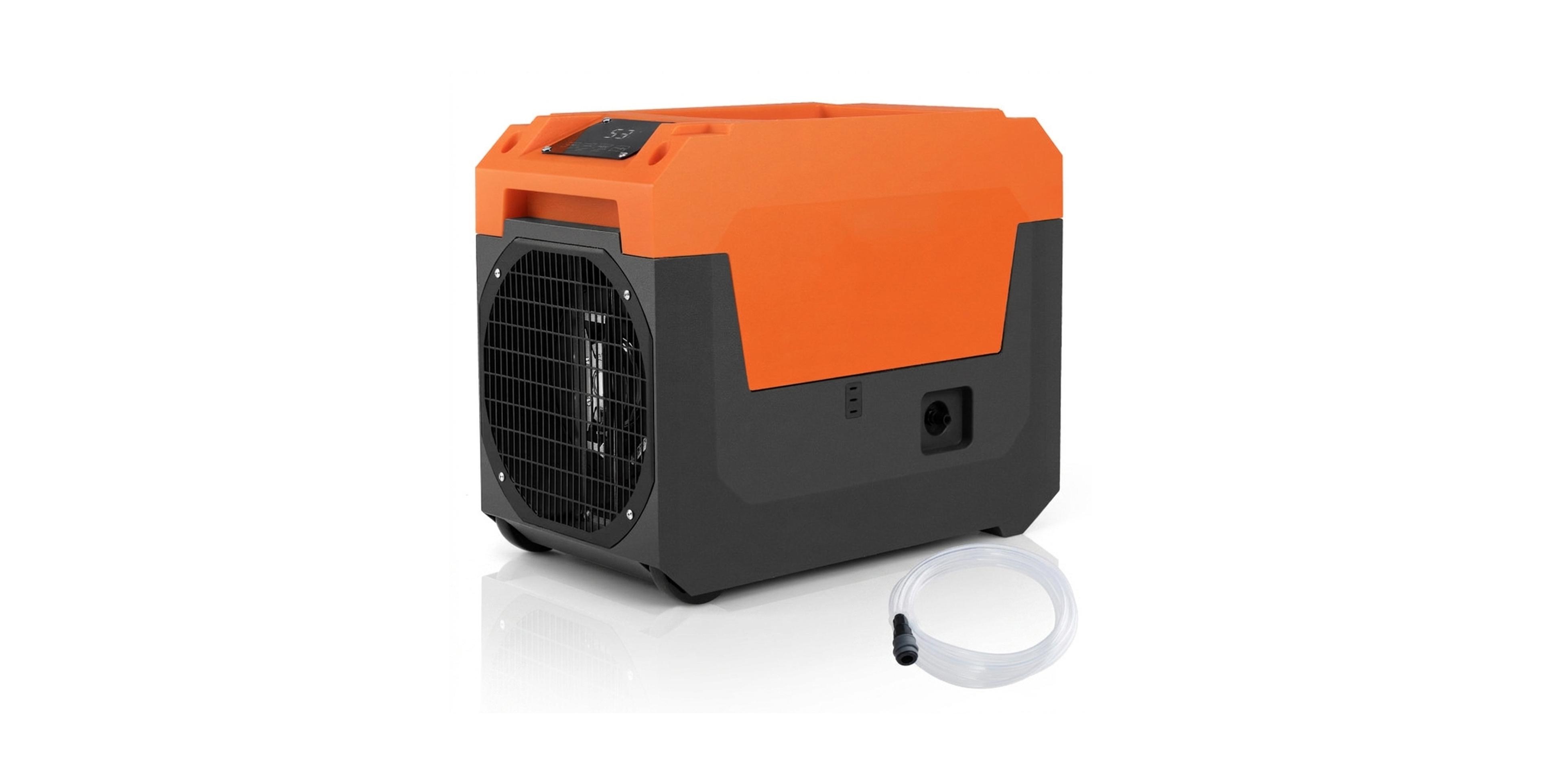 Portable Industrial Dehumidifier with 140-Pint Daily Capacity