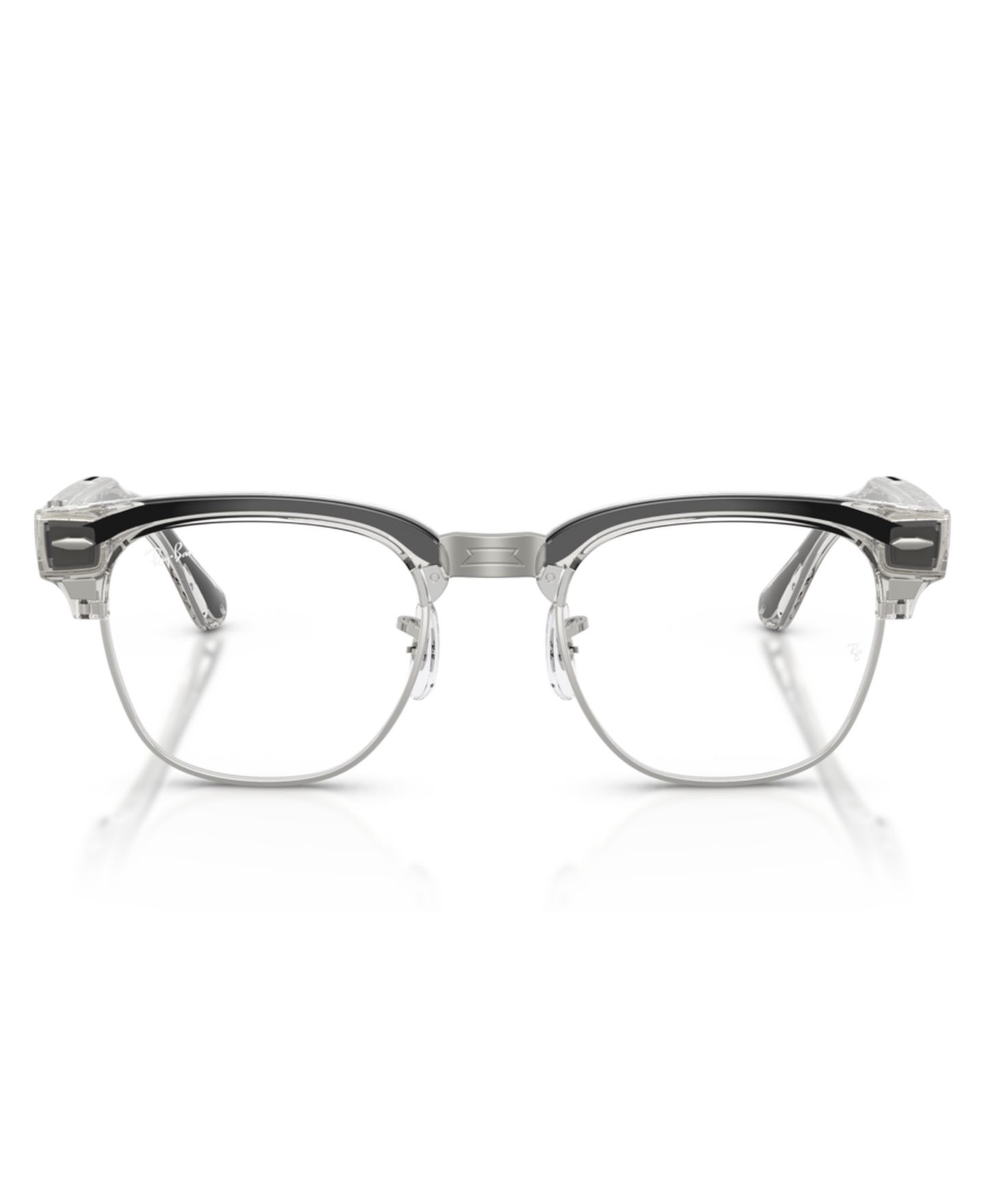 Женские очки Ray-Ban Meta Audio Clubmaster Optics Polarized Eyeglasses, RW7004V, цвет: Серый — фото 2