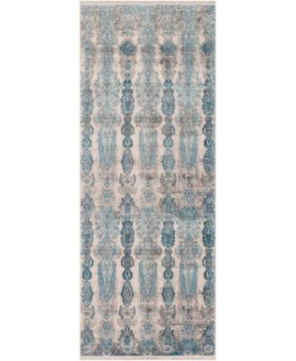 Solar SOR-2312 Gray 3' x 8' Runner Area Rug