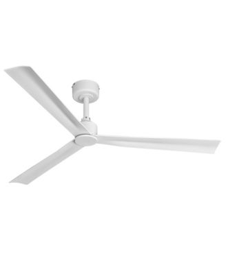 50 Modern ABS 3-Blade Indoor Outdoor Ceiling Fan with Remote, 6-Speed DC Motor, No Light Kit