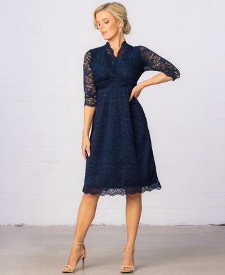 slim fit knee length dresses Women's A-Line above knee length dress