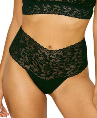 Women's High-Waisted Lace Thong