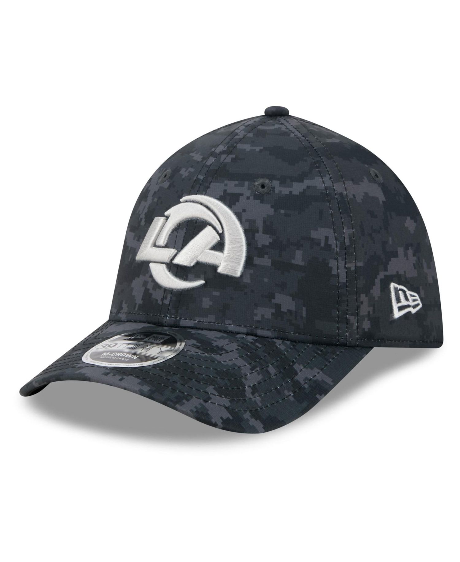 Men's Black Los Angeles Rams 2026 Salute to Service 39THIRTY Flex Hat
