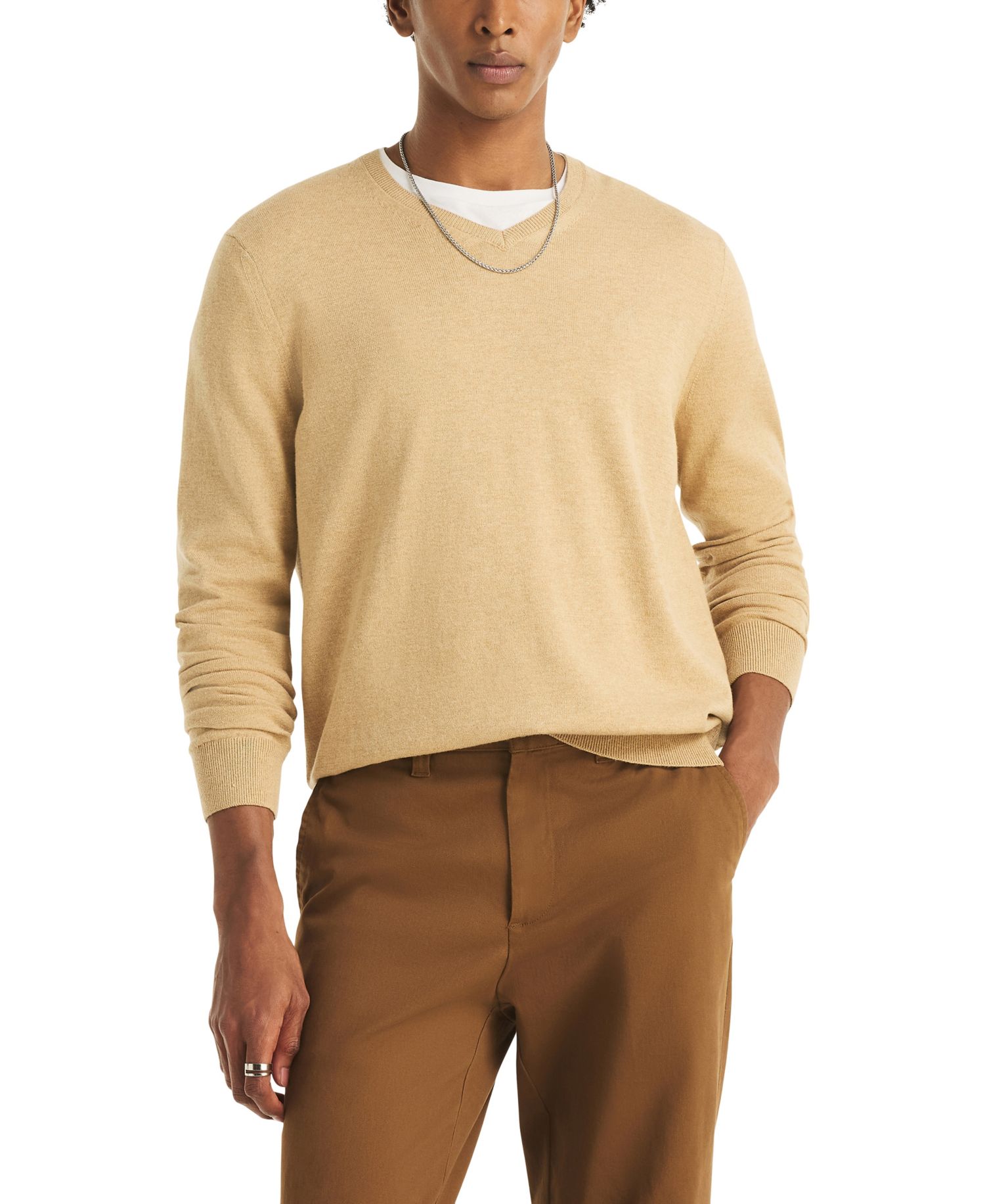 Men's Navtech Performance Classic-Fit Soft V-Neck Sweater