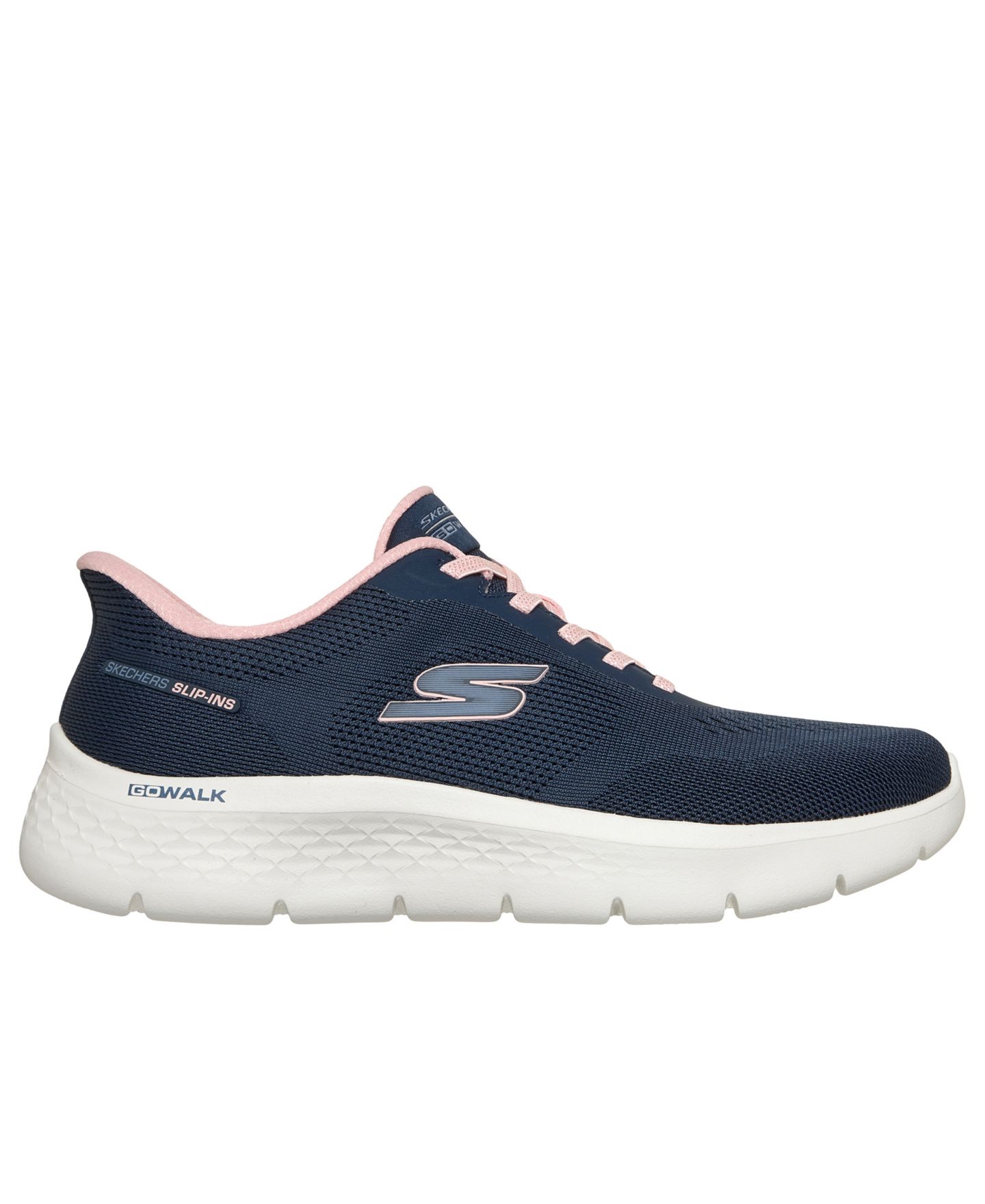 Женские кроссовки Skechers GO Walk Flex - Azriel Walking, цвет: Тёмно-синий / Розовый — фото 2