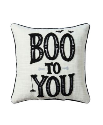 Boo to You Reversible Fall Decorative Pillow, 18" x 18"