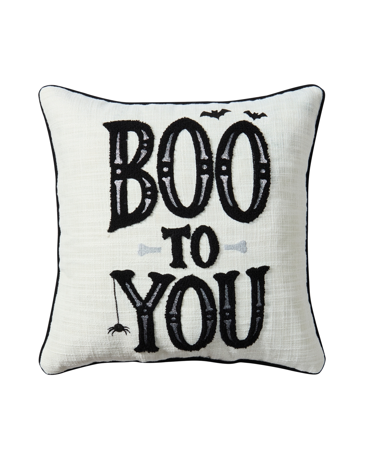 Hallmark Boo To You Reversible Fall Decorative Pillow, 18" X 18" In White