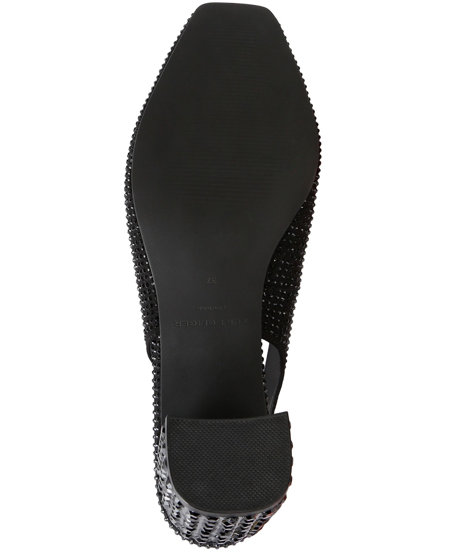 Женские туфли-лодочки Kurt Geiger London Chelsea на блочном каблуке с открытой пяткой, цвет: Чёрный — фото 5