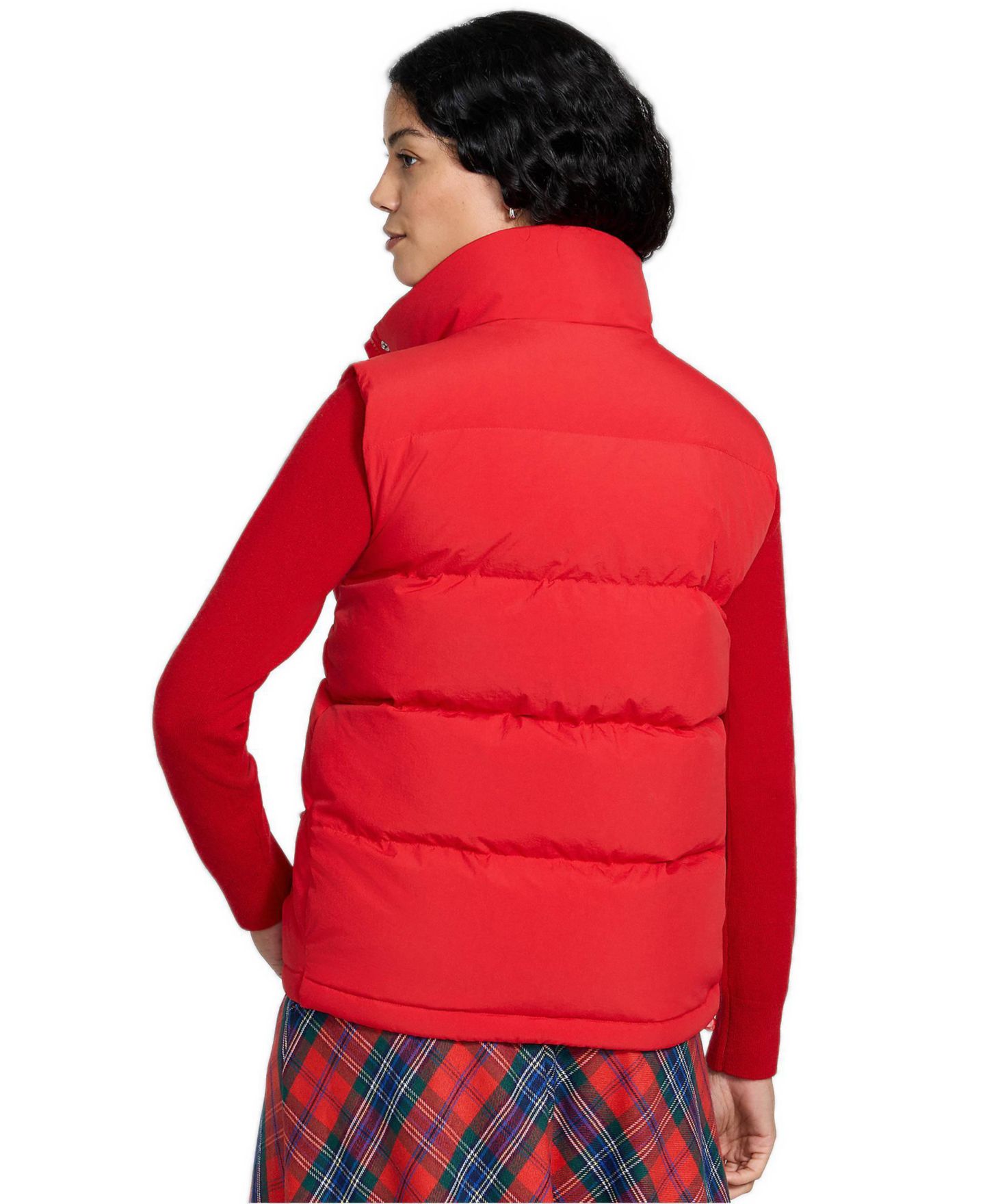 Женский жилет Lands' End Max 600-Fill Down Puffer, цвет: Красный — фото 2