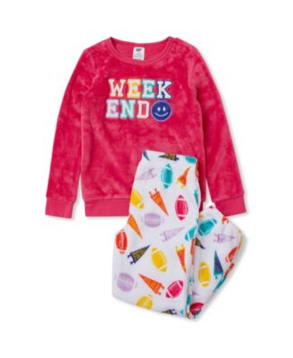 Big Girls Plush Lounge Pajama Set
