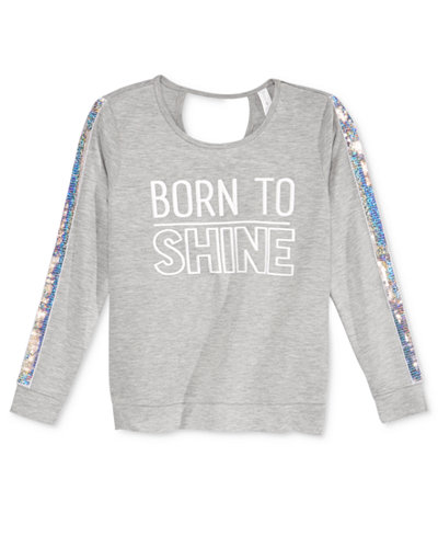 Ideology Born to Shine Sweatshirt, Big Girls (7-16), Only at Macy's