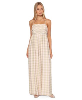Women's Pricilla Square-Neck Sleeveless Wide-Leg Jumpsuit