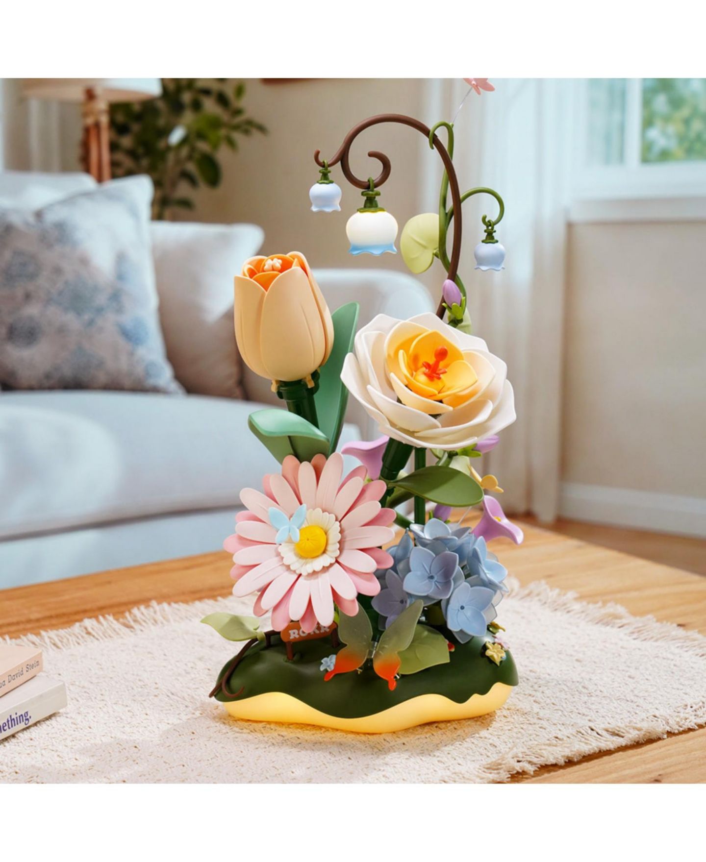 Детский конструктор Robotime Flower Wooden Bloom Craft 581-Piece Puzzle Building Set, Ages 14+ — фото 2