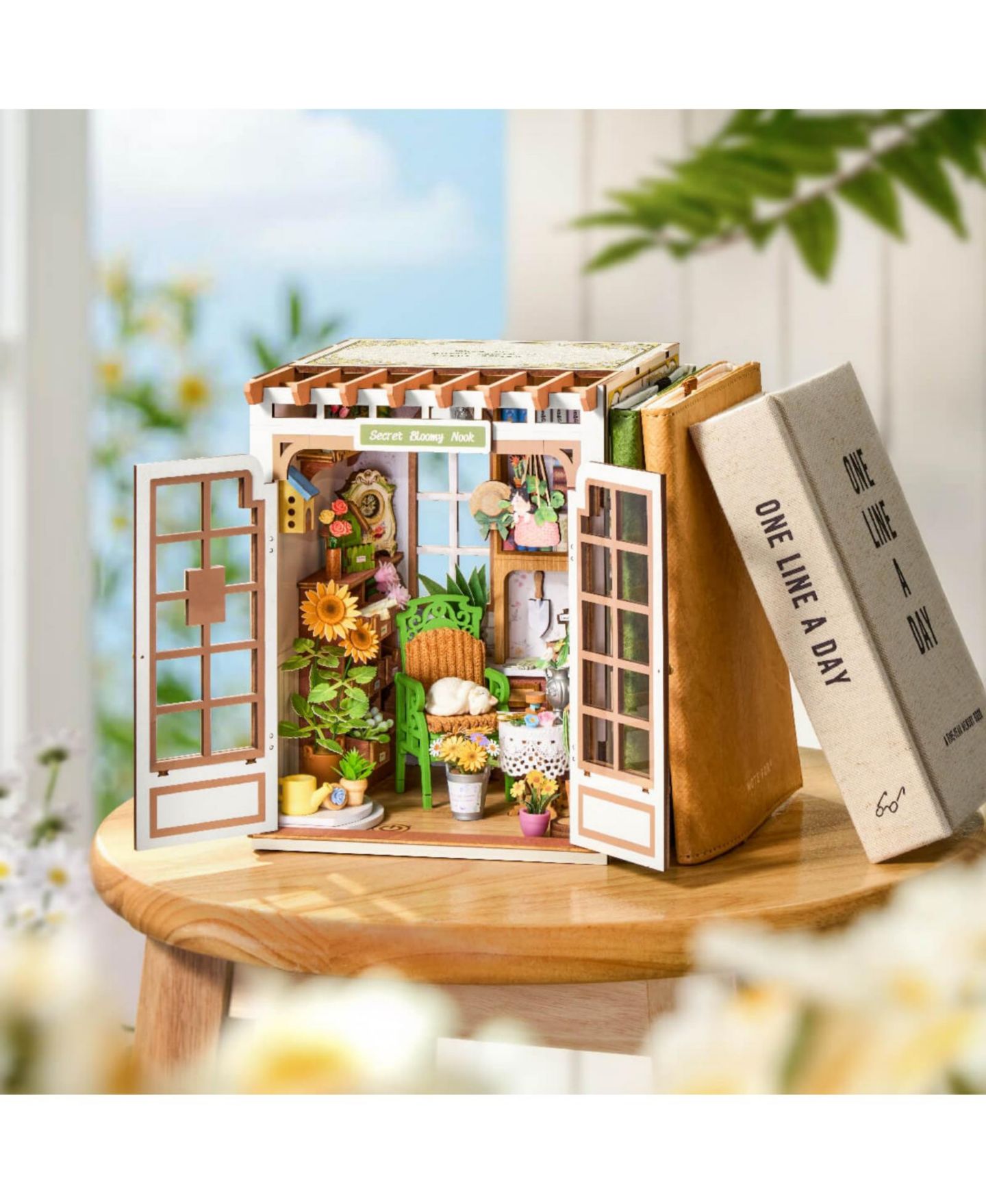 Детский конструктор Robotime Secret Bloomy Nook 246-Piece 3D Wooden Puzzle Building Set, Ages 14+ — фото 2