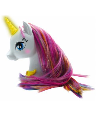 My Magic Interactive Unicorn Hair Styling Head with Long and Silky Hair, Ages 3+