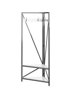 Modern Entryway Coat Rack Hall Tree with Shoe Storage Bench and Shelf