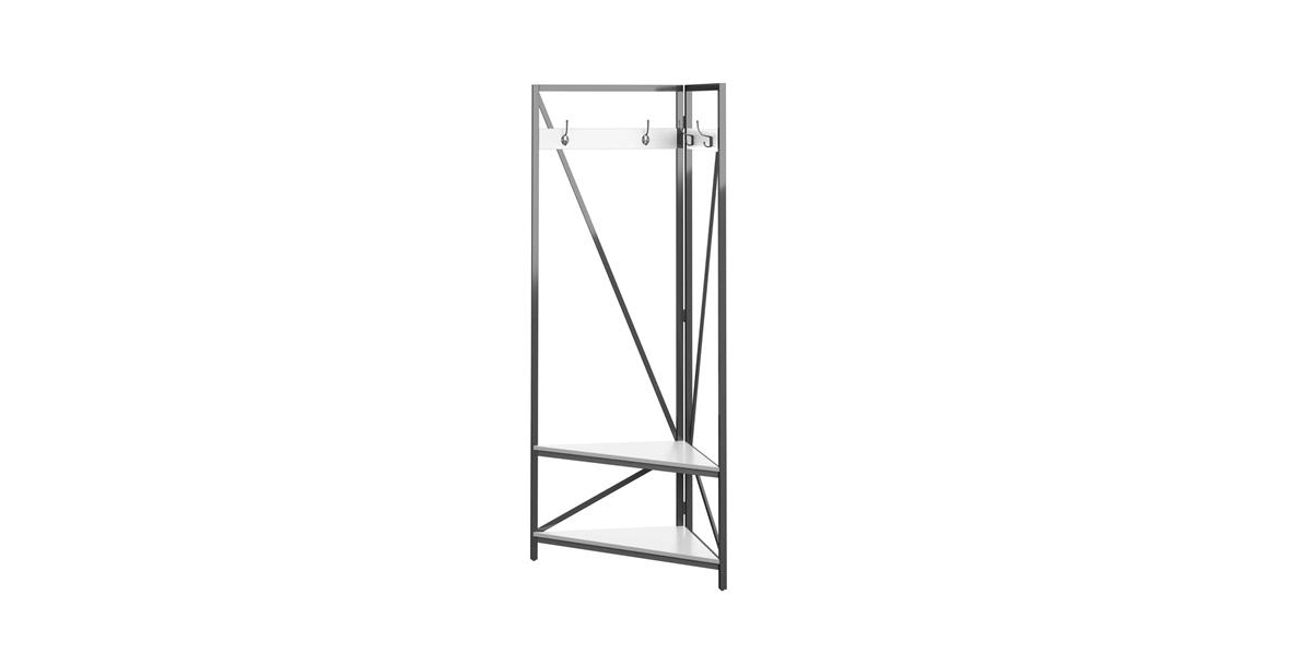 Slickblue Modern Entryway Coat Rack Hall Tree with Shoe Storage Bench and Shelf