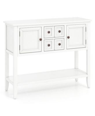 42 Inch Buffet Sideboard Cabinet with 2 Doors 2 Drawers and Bottom Shelf