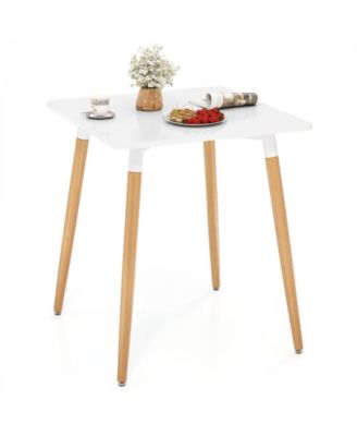 Square Dining Table with Adjustable Foot Pads for Dining Room Kitchen