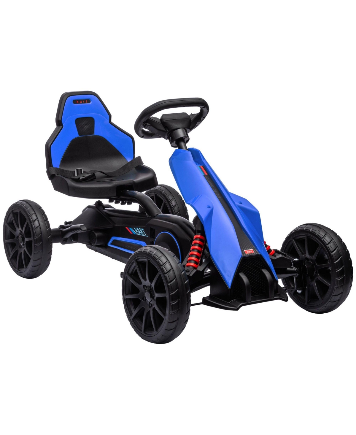 Sevorley Adjustable Seat Hand Brake Ride-On Go-Kart, Ages 3-8