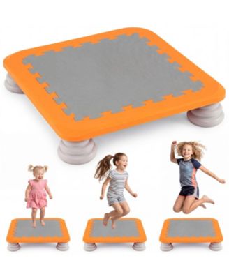 25.5 in Kids Mini Trampoline with Non-Slip Removable Foot Pads Ages 3