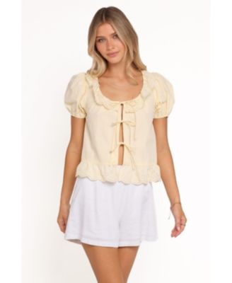 Women's Petal & Pup Aspen Tie Front Top
