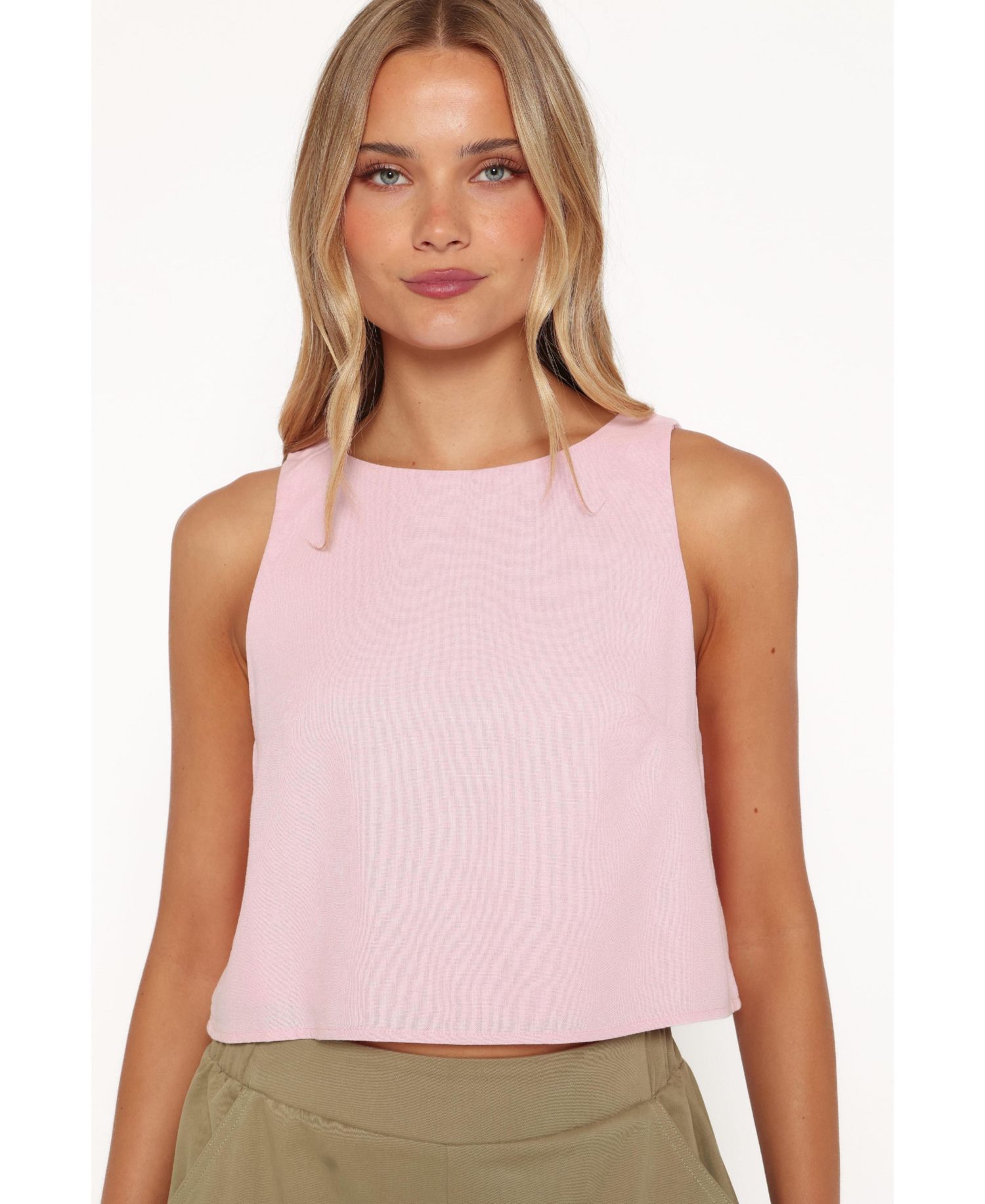 Women's Madison Cropped High-Neck Tank Top