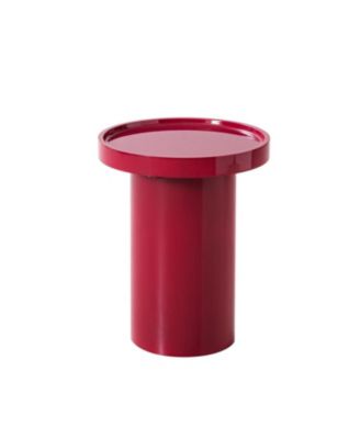 Musae Modern Round Fully Assembled End Table with Enamel Finish