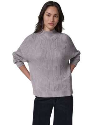 Women's Cable-Knit Mock Neck Sweater
