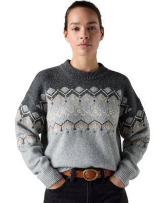 Women's Charlotte Fair-Isle Crewneck Long-Sleeve Sweater