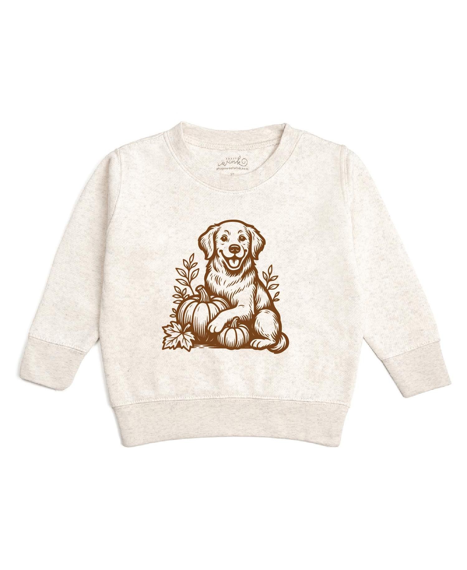 Boys' 4-20 Golden Retriever Harvest Fleece Sweatshirt