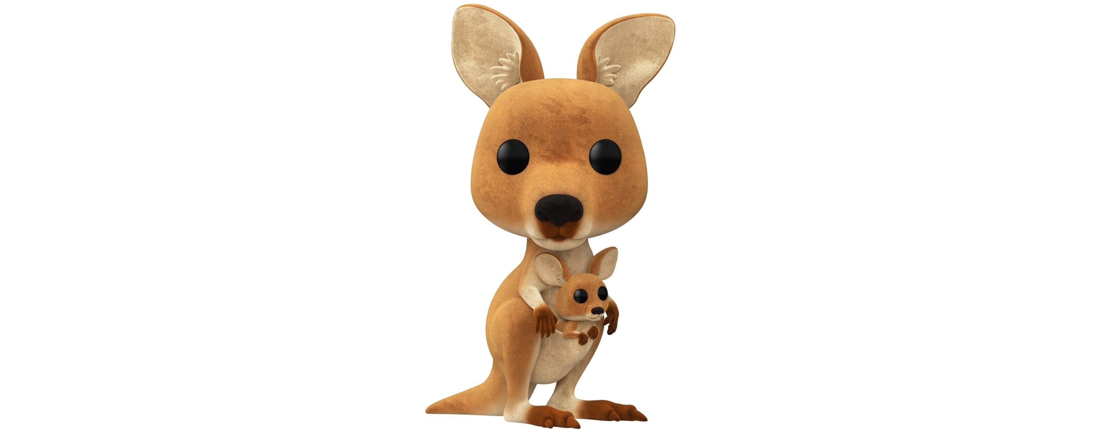 Funko Pop! Flocked Australian Animals Kangaroo 3.6" Vinyl Figure, Ages 3+